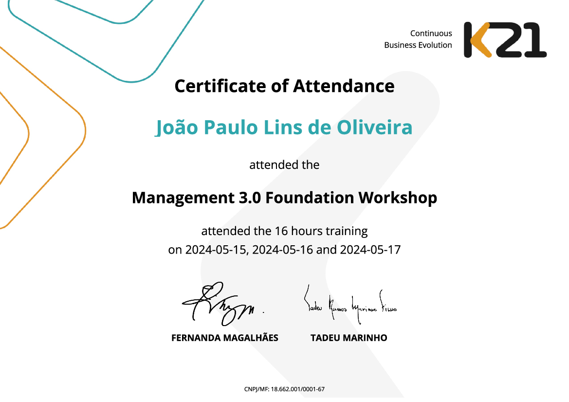 Certificado K21